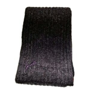 Puma Adult Sloane Knit Ribbed Scarf‎ Shadow Purple 76" X 9"Ombre With Logo New